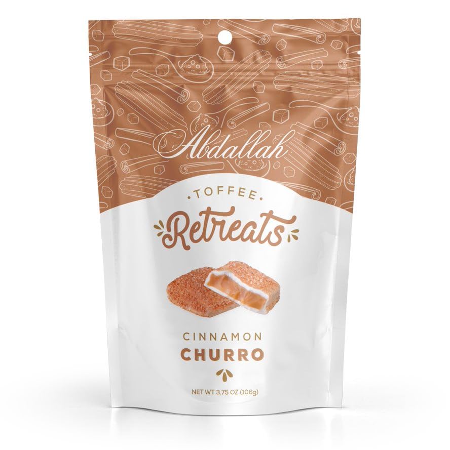 Abdallah Chocolates Cinnamon Churro Toffee Retreats (2 Pack), 7.5 oz.