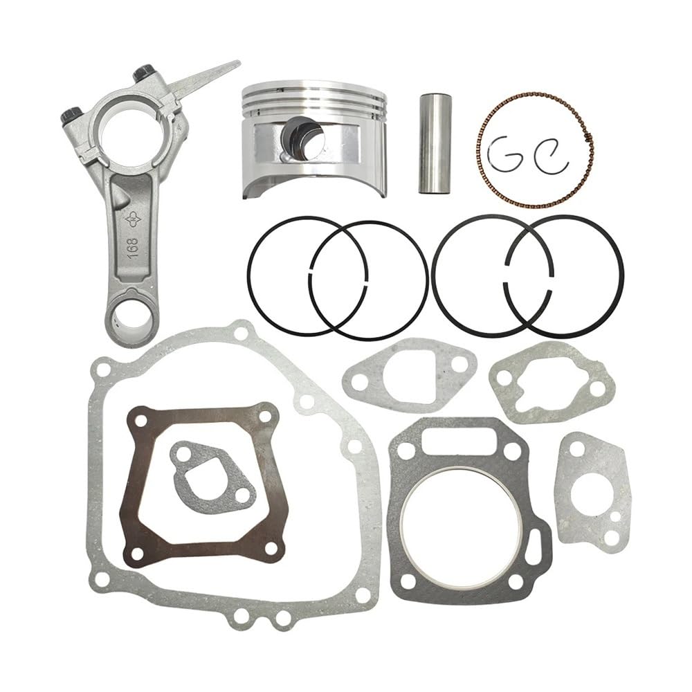 Juego Completo de Juntas de Motor de biela de Anillo de pistón de 68MM Apto for generador de Agua de 4 ciclos GX160 GX 160 5.5HP
