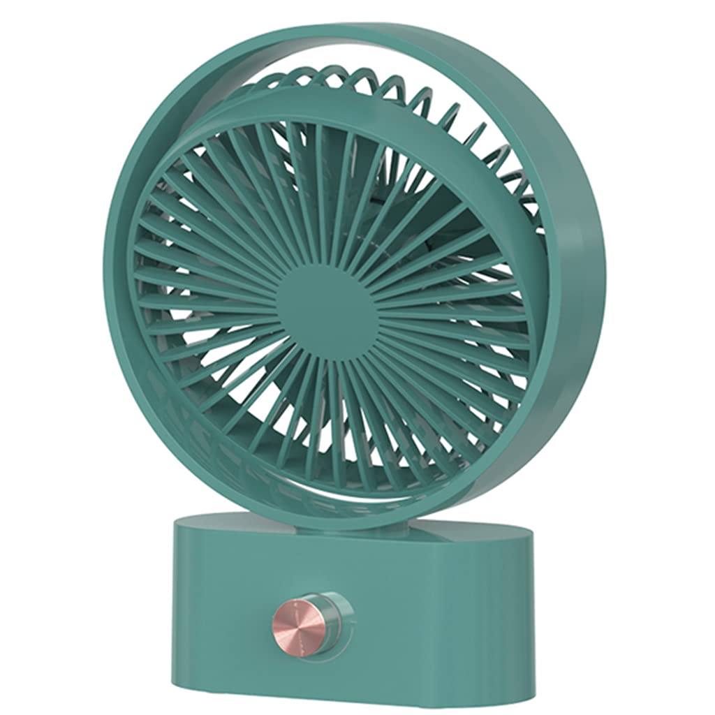 Ventilador silencioso portátil recargable con batería de 2000 mAh y ángulo ajustable
