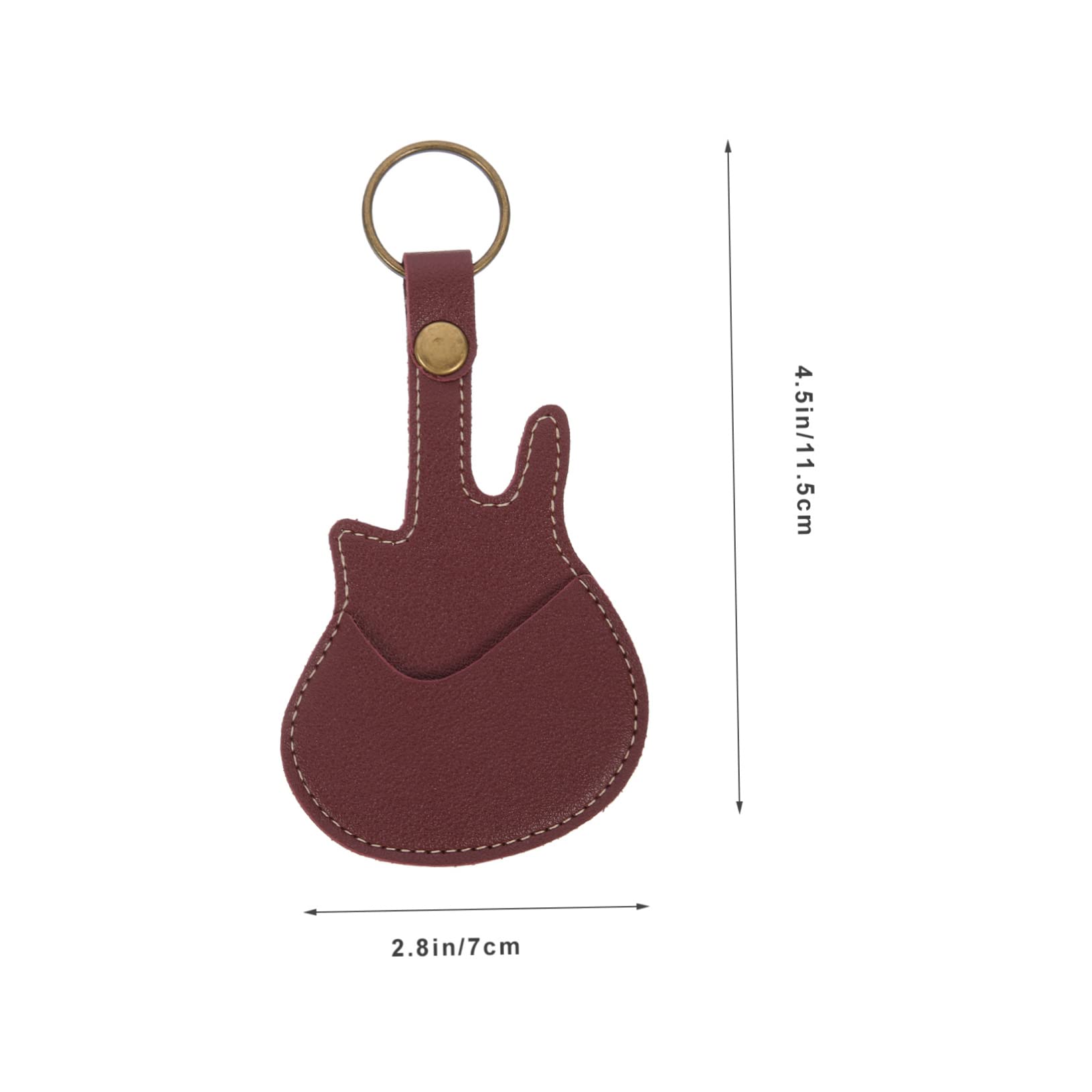 VICASKY 10 Piezas Recoger Bolsa de Almacenamiento Bolsa de Almacenamiento para púas de Guitarra Anillo de Guitarra Estuche para púas de Guitarra Portapúas portátil de Guitarra Cuero