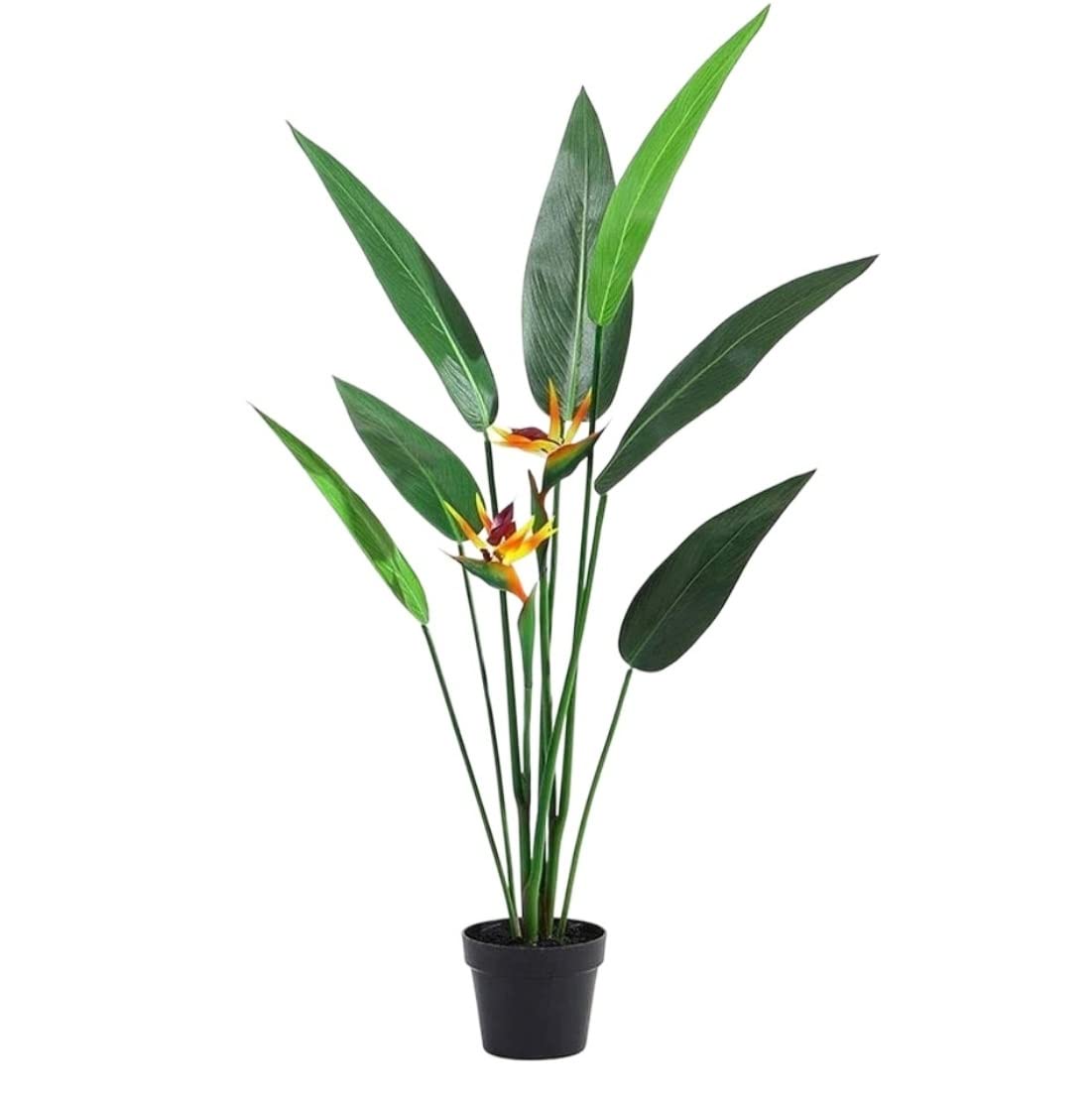 AYCDL Artificial Tree Plants Artificial Plant Decoration Heaven Bird Artificial Tree Green Leaf Auspicious Bird Fake Trees For Indoor Decoration Decoration Artificial,Blue-120c,C-120cm