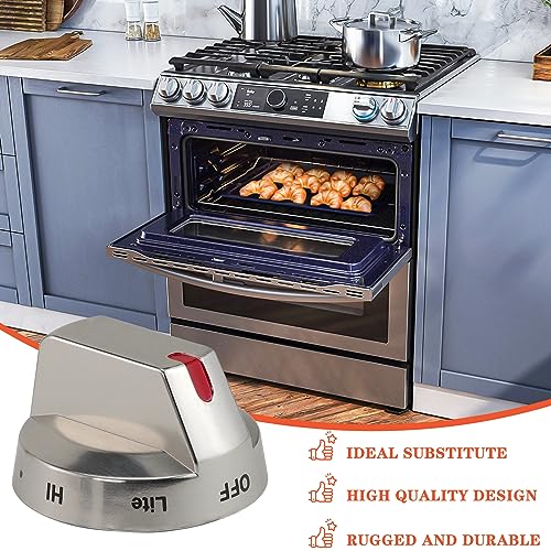 image for TOMOON DG64-00473A Stove Knobs for Sam-Sung Stainless Steel Gas Range 