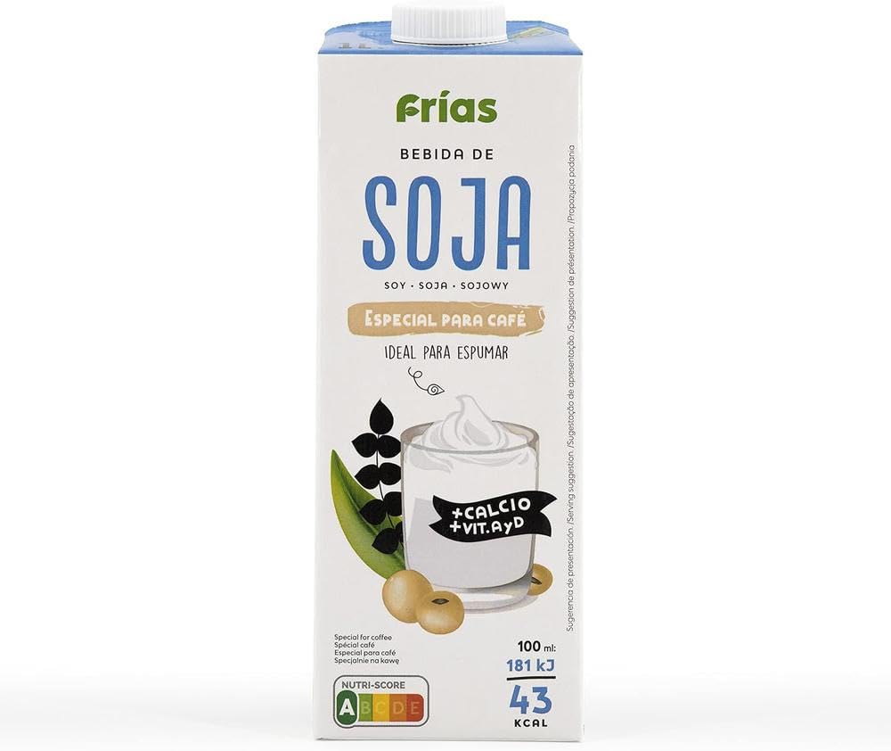 Frías Bebida Vegetal de Soja Calcio Pack 6x1L Sin Gluten Sin Lactosa Vegana
