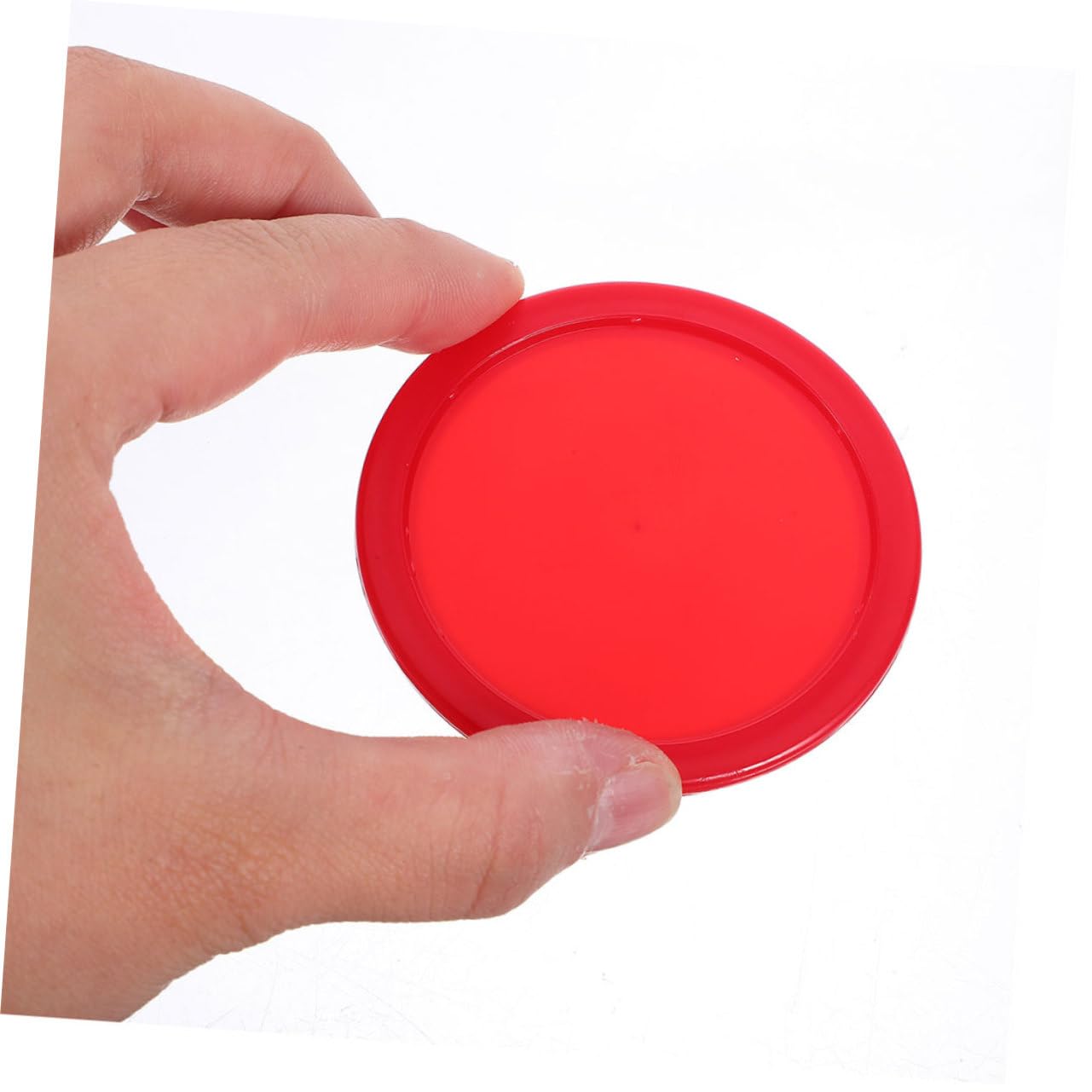 TOYANDONA Accessoires De Hockey Fournitures De Table De Hockey Équipement De Hockey Rondelles De Hockey sur Glace De Bureau Fournitures De Jeux De Hockey Plastique Rouge