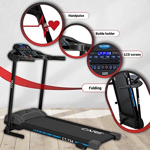 Care Fitness - Laufband verbunden – Elektrisches Laufband, neigbar und faltbar, maximale Geschwindigkeit 14 km/h – 12… – Bild 5