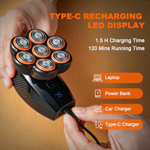 Image of 120min Long Time Use Rechargeable Electric Razor