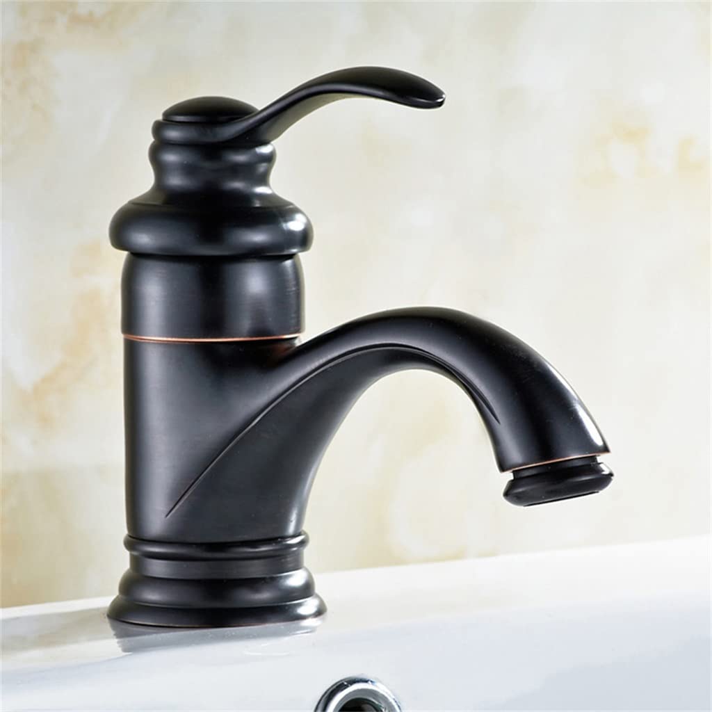 Mélangeur de bassin eau chaude et froide à poignée unique ergonomique