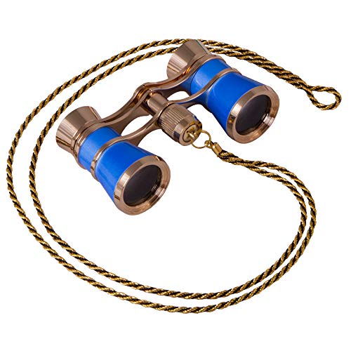 Levenhuk Broadway 325C Blue Wave Opera Glasses – Theater Binoculars with Removable Chain
