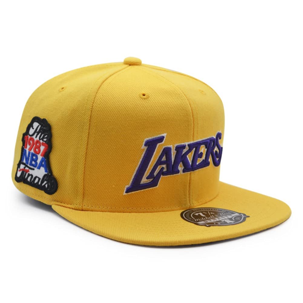 Mitchell & Ness Los Angeles Lakers 1987 NBA Finals Champions Dynasty HWC Collection Fitted Hat – Yel
