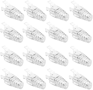 XUSUD 100 Pcs RJ45 Strain Relief Cover RJ45 Boots Cover RJ45 Plug for Ethernet Cables Ends Plug Connector