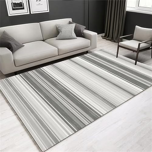 Tapis chambre durable gris au design géométrique raffiné - 2