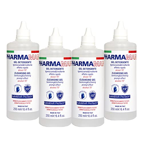 Pharmamani KIT 4 PEZZI GEL IGIENIZZANTE MANI da 250 ml