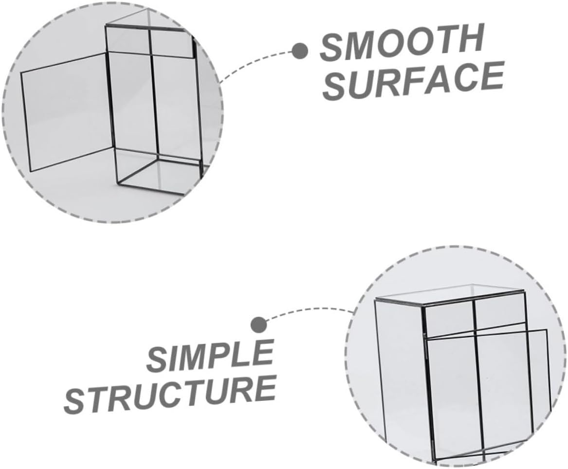 Plant Terrarium Glass Container for Miniature Landscapes Indoor Planter Geometric Display for