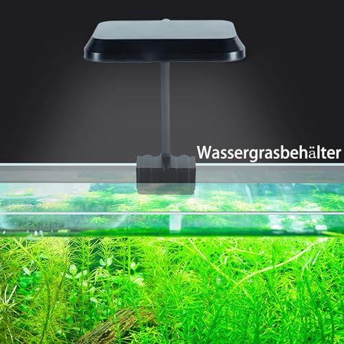 92RA LED Aquarium Beleuchtung,360° Beleuchtung ,Led Lampe Aquarium Licht,Energiesparende und beschlaghemmende Gläser,Dimmbare Wasserdicht Aquarium Licht für Wasserpflanzen und Fische (8W) – Bild 5