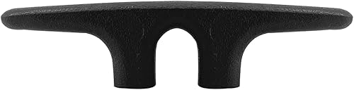 Miniatura 6 de ISURE MARINRE - 4 tacos de nailon negro marino con base abierta de 4-1/2 pulgadas, tacos de nailon resistente para cubierta de lancha y línea de