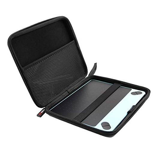 Hårt resväska för Wacom Intuos CTH-490AK-S CTL-490DW-S CTH-490AB-S CTL-490DB-S CTL-4100K-N ritpenna surfplatta (storlek: S) / Liten grafisk surfplatta inkl. av AONKE(svart)