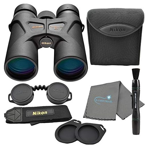 Nikon Prostaff 3S 8x42 Binoculars (16030) Bundle with a Nikon Lens Pen and Lumintrail Cleaning Cloth