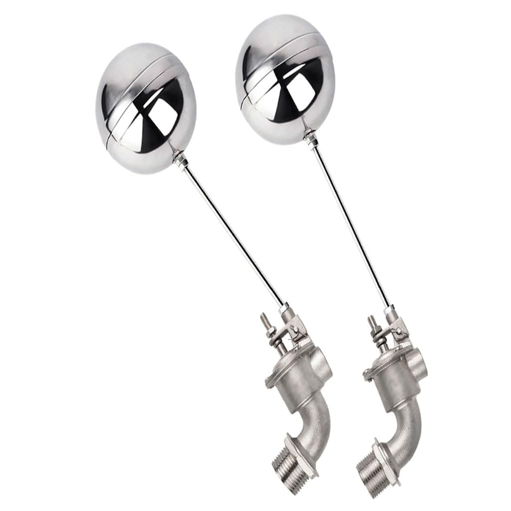 Ecdacgqjy One Color 304 Stainless Steel 90 Degree Float Valve, Top Mounted Floating Ball Valve 1Pcs(3/4Inch)