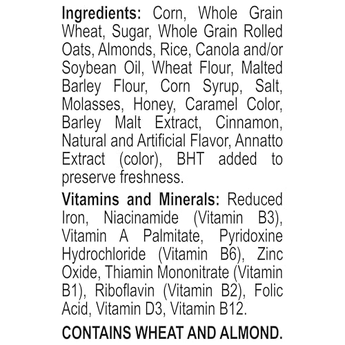 Honey Bunches of Oats with Almonds, Heart Healthy, Low Fat, made with Whole Grain Cereal - Image 3