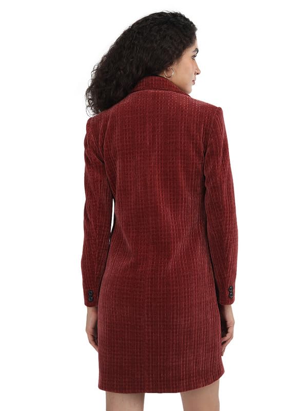 Image of PLAGG Women Winter Wear Long Length Overcoat with Wool blend and Comfort fit