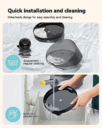Goostoo Cat Water Fountain: With 6 Pieces Carbon Filter+3 Pieces Sponge thumb #7