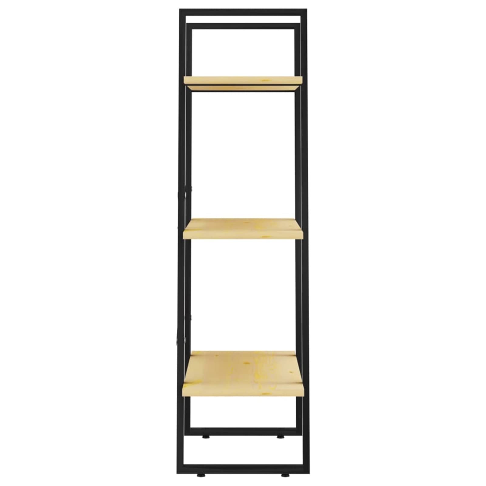 Lagerregal, Regal Kinderzimmer, Bookshelf, Leiterregal, Standregal, Wandregal, Aktenregal, DVD Regal, 60x30x105 cm Massivholz Kiefer