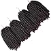 4 Pack Spring Twist Braids Ombre Colors Crochet Braids Synthetic Braiding Hair Extensions Low Temperature Fiber 8inch 100g (8 INCH, T1B/33)