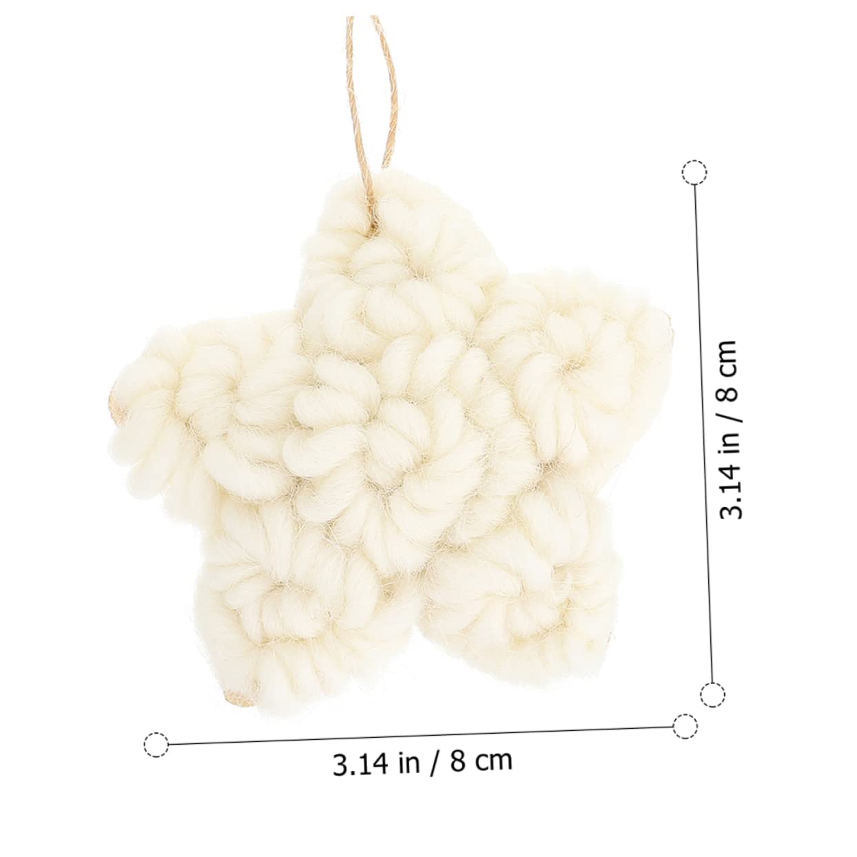ABOOFAN 2 Set Di Ornamenti A Forma Di Stella Per Albero Di Natale in Feltro Per Ghirlanda Decorazione A Forma Di Stella Per Borse 6 Pezzi*2
