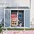 Yozma 1 Doors 8x4ft Resin Outdoor Storage Shed with Double Doors & Two Windows-Weather-Resistant Grey Garden Shed for Tools, Equipment, and Outdoor Storage (White, 4x8ft)