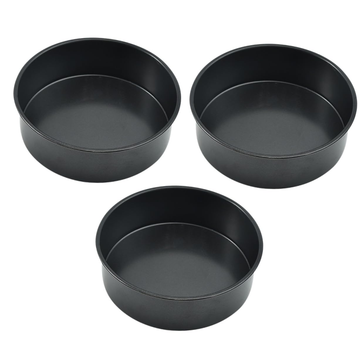 Uonlytech 3 Stück Teiliges Carbon stahl Backform mit Abnehmbarem Hebeboden Antihaftbeschichtet Langlebig und Vielseitig für Käsekuchen Torten Mousse und Mehr Backform Springform für