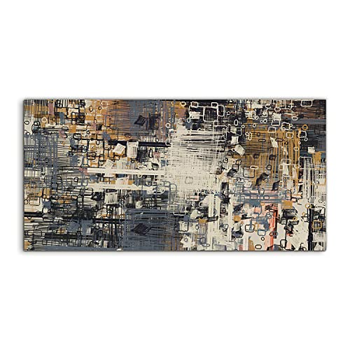 Image sur verre 140x70cm Coloray abstraction cube pour décoration murale