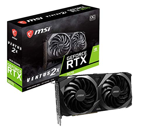 MSI Gaming RTX 3070 8GB GDRR6 Graphics Card GeForce RTX 3070 VENTUS 2X OC