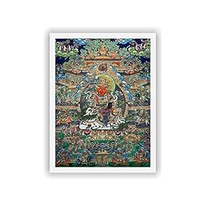 Thangka Tibetaans boeddhisme Thangka onder religieuze schilderijen van rijkdom van rijkdom (kleur: A, afmeting (inch…