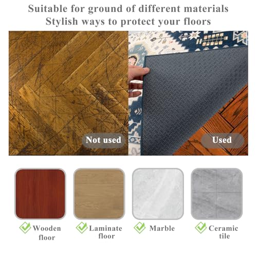 Honorstar Office Chair Mat for Hardwood Floor & Tile Floor 120×150cm Desk Chair Mat Rectangular Rug Floor Protector Gaming Chair Mat for Low Pile Carpet Floor Mat for Hard Floor Anti Slip (Multi-03)