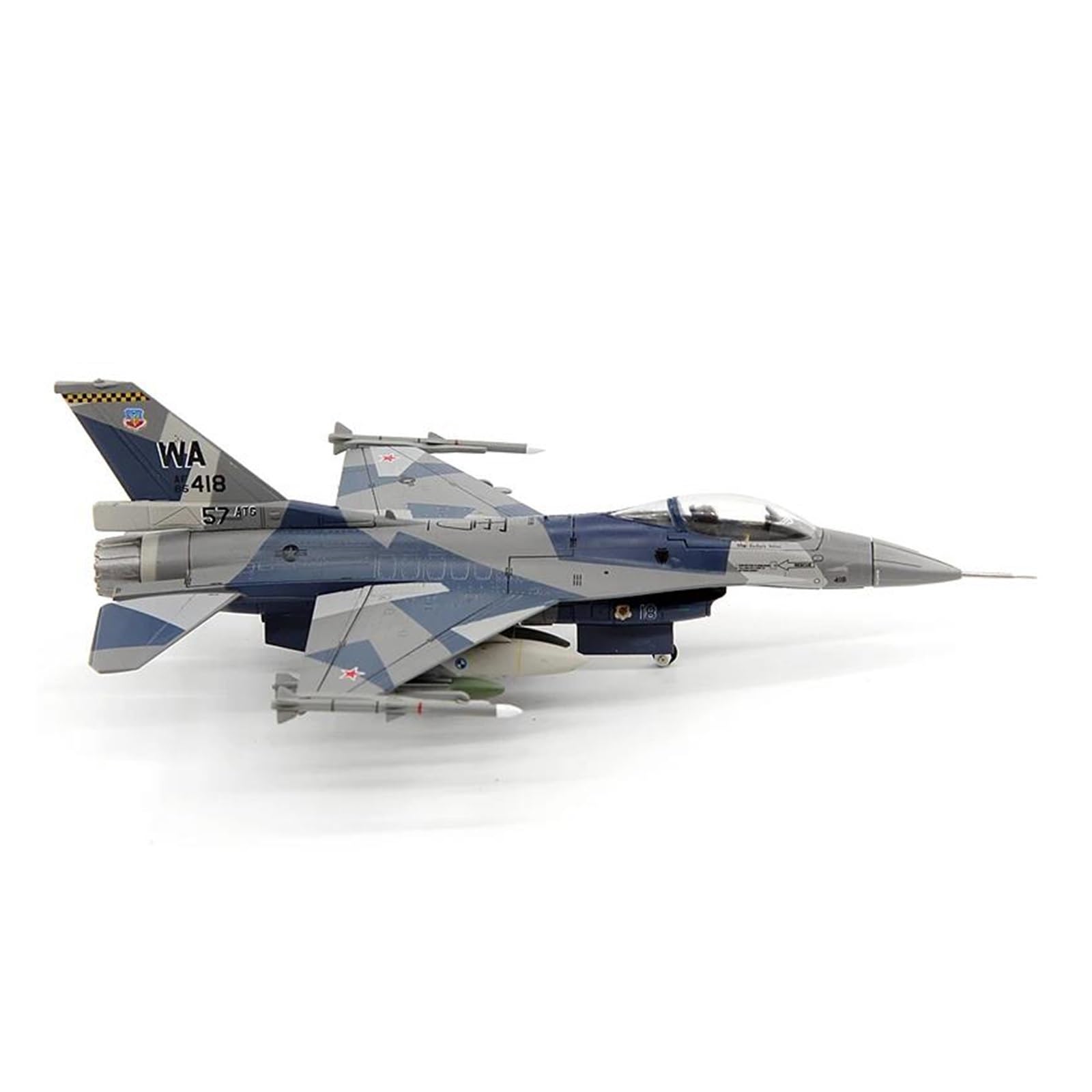Model samolotu Irplane Model samolotu Zabawkowy model samolotu w skali 1/72 AF1 Siły Powietrzne USA F-16C Myśliwiec WA 85-0418 57-te skrzydło Gotowy model samolotu wroga F16