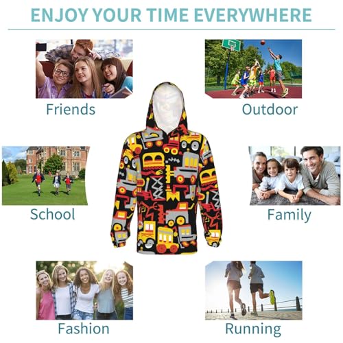 Cars Kid Hoodies Boys Sweatshirts Girls Pullover with Pocket 6