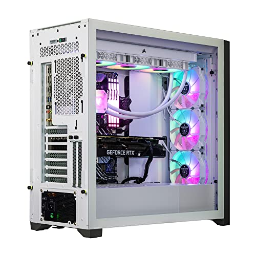 Image of Velztorm White Aciex Custom Built Gaming Desktop PC (Intel i9-14900K, GeForce RTX 5060, 64GB DDR5, 8TB PCIe SSD, RGB Fans, 360mm AIO, 1000W PSU, WiFi 6, Bluetooth 5.2, RJ-45, Win 11 Pro)