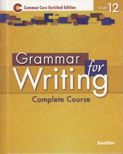 Amazon.com: Grammar for Writing ©2014 Common Core Enriched Edition ...