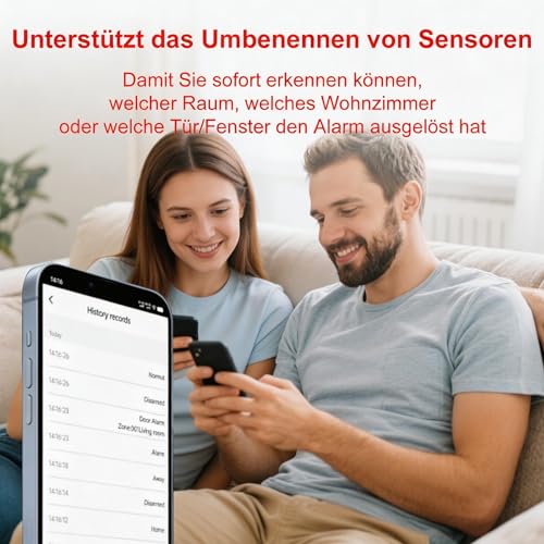 Alarmanlage Haus WLAN + 4G ohne Monatsgebühr, 4,3\ Touchscreen, App-Steuerung mit SMS & Batteriewarnung – Sicherheitssystem für Haus & Alarmanlage Wohnung, Alexa kompatibel (24-teiliges Set)