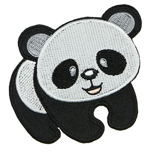 Jpt - Kung Fu Panda Cartoon Cute Kids Patch Embroidered Applique Iron/Sew On Patches Badge Cute Logo Patch On Vest Jacket Shirt Hat Jean Clothing Bag #TOP1
