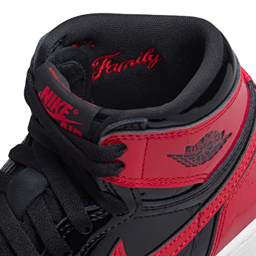 Nike Herren Air Jordan 1 Mid Basketballschuh, Black/Classic Jade-fire Red-me, 6Y