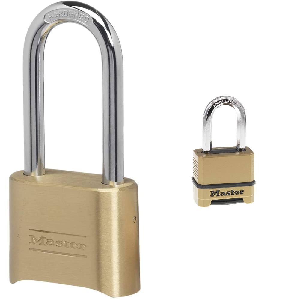 Master Lock Indoor & Outdoor Combination Locks with Weatherproof Padlocks
