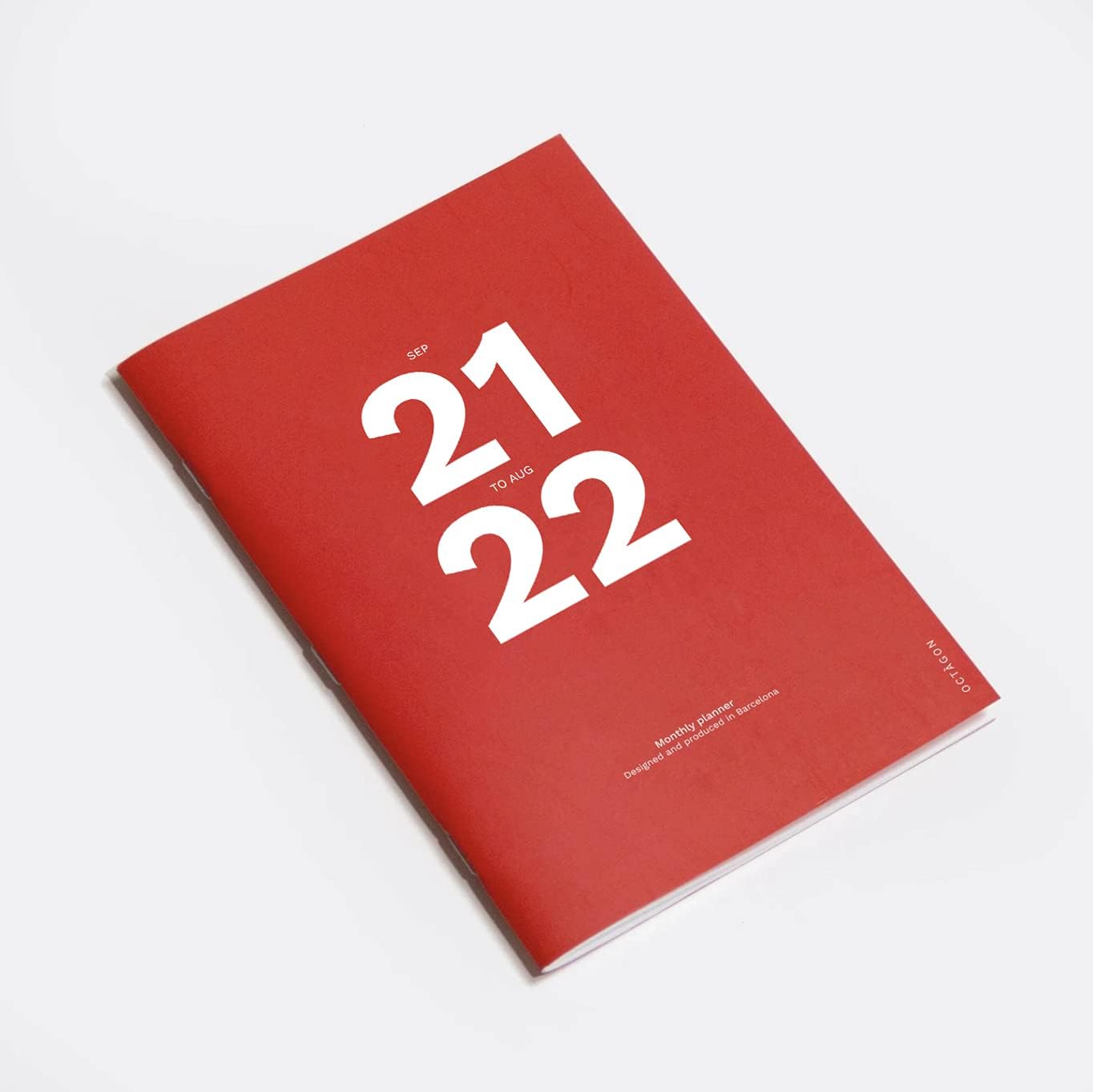 Octàgon Design A4 Monthly Planner (September 21 to Ago22) Red PL1162.22