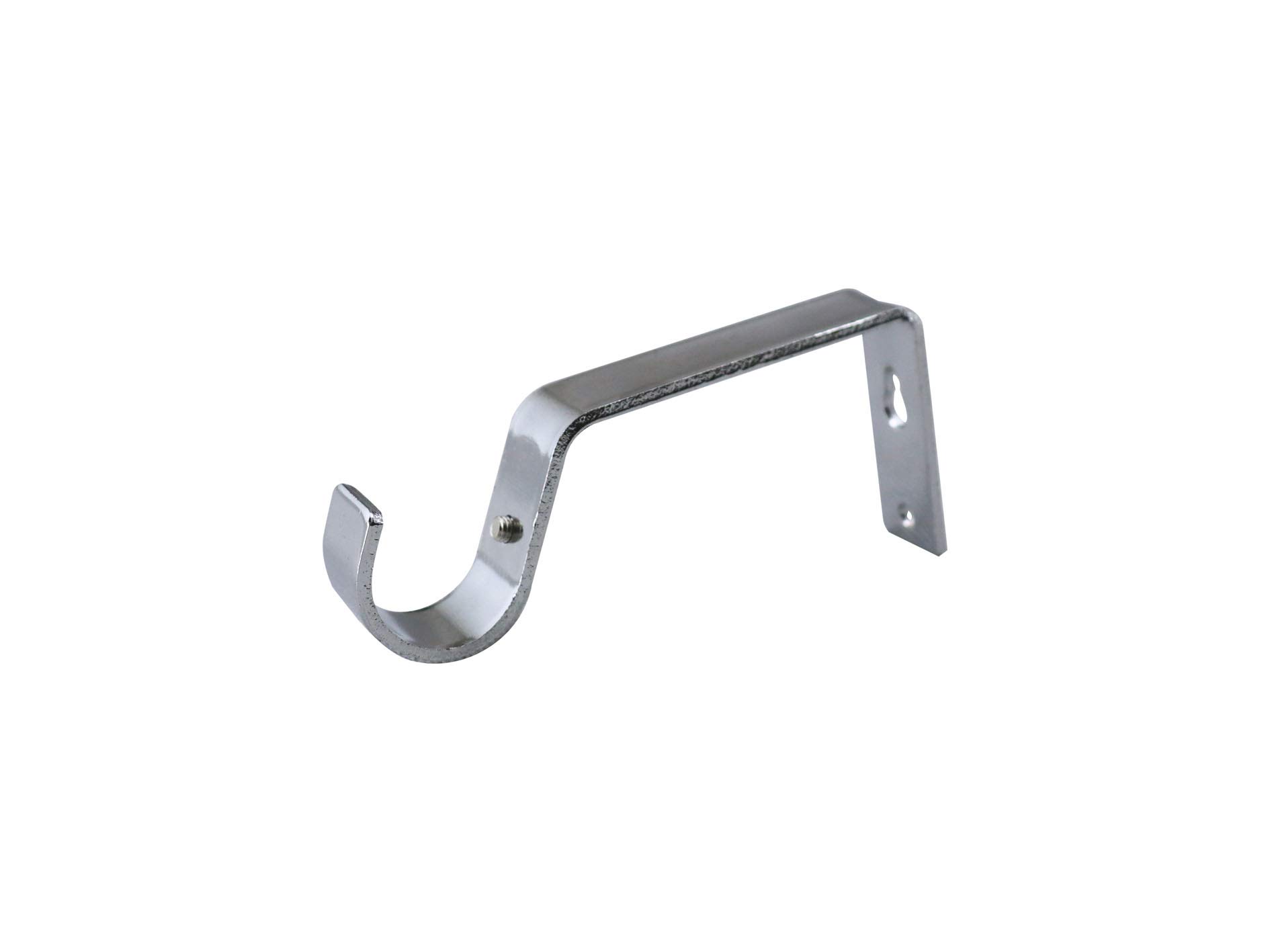 Yho 19Mm Classic Curtain Rod Pole Brackets 19Mm 28Mm 35Mm Recess Extendable Double Polished Chrome (19Mm Classic)