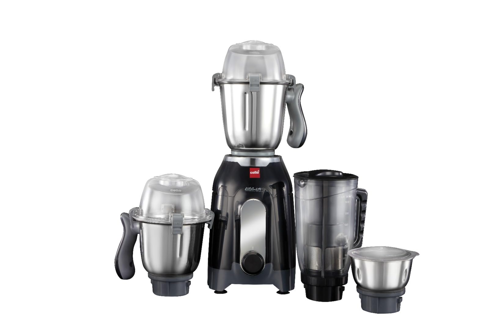 Cello Discovery Pro 1000 Watt Mixer Grinder with 3 Stainless Steel Jars + 1 Juicer Jar, Black | ISI Certified, Powerful Copper Motor | 3 Speed Knob Control | Mixer Grinder For Home, Kitchen & Gifting-image-35