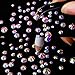 OUTUXED 5040pcs AB Mixed Size Hotfix Rhinestones for Halloween Costume Accessory, Crafts Flatback Crystals with Tweezers and Picking Pen 2-6.5mm