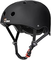 JBM Skateboard Helmet - Lightweight Adjustable Ventilated for Skateboarding Scooter Roller Inline Skates Age 14+