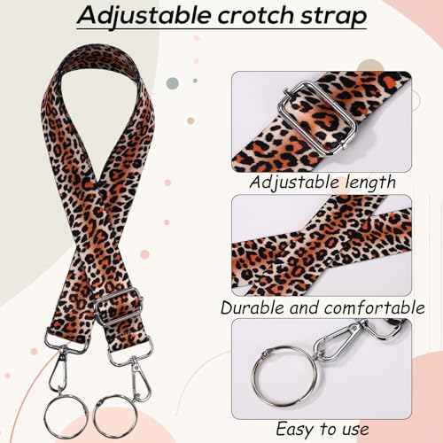 Image of Handle Wrap and Crossbody Strap Replacement for Bogg Bag, Neoprene Handle Wrap and 29.53-51.18in Adjustable Crossbody Purse Wide Shoulder Guitar Strap for Beach Bag Accessory(Leopard Pattern Style)