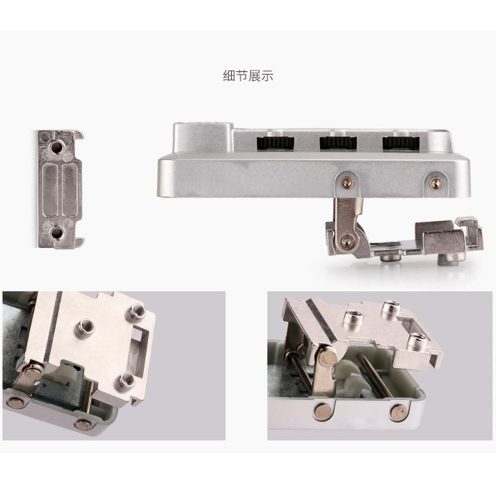 Set di una coppia lucchetti sicurezza argentati tipo K909#