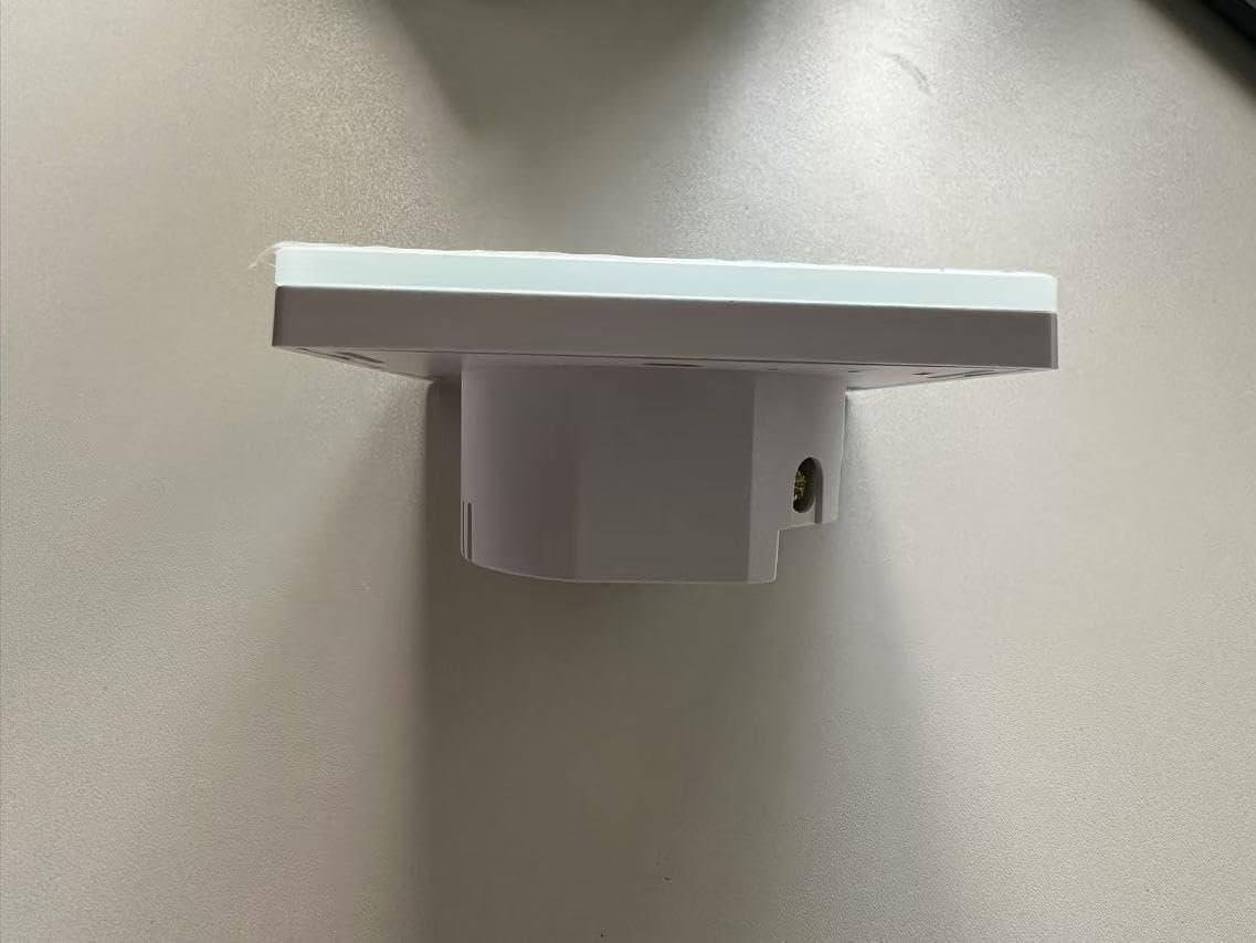 80 * 80 mm Interruptor Persianas Wifi, Interruptor Inteligente Persiana de Porcentaje Control de APP y Voz, Compatible con Alexa y Google Home, Necesita Cable Neutro 2Pieza